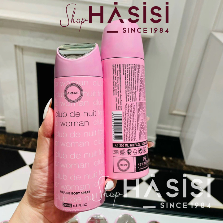 Xịt Toàn Thân ARMAF - Club De Nuit Woman Perfume Bodyspray 200ml