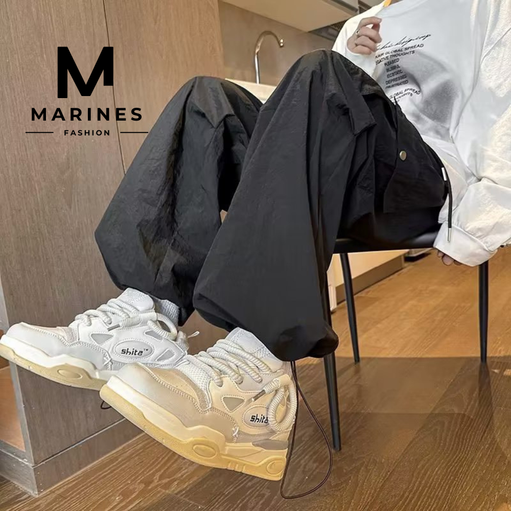 Quần túi hộp thể thao PARACHUTE nam nữ unisex chất liệu gió Xneo loại 1 co dãn năng động, quần thể thao nam nữ