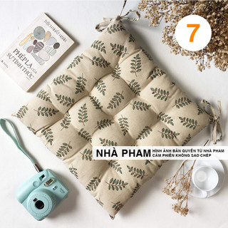 ĐỆM NGỒI BỆT HOA VĂN PATTERN HÌNH 07 (40,45,50CM)