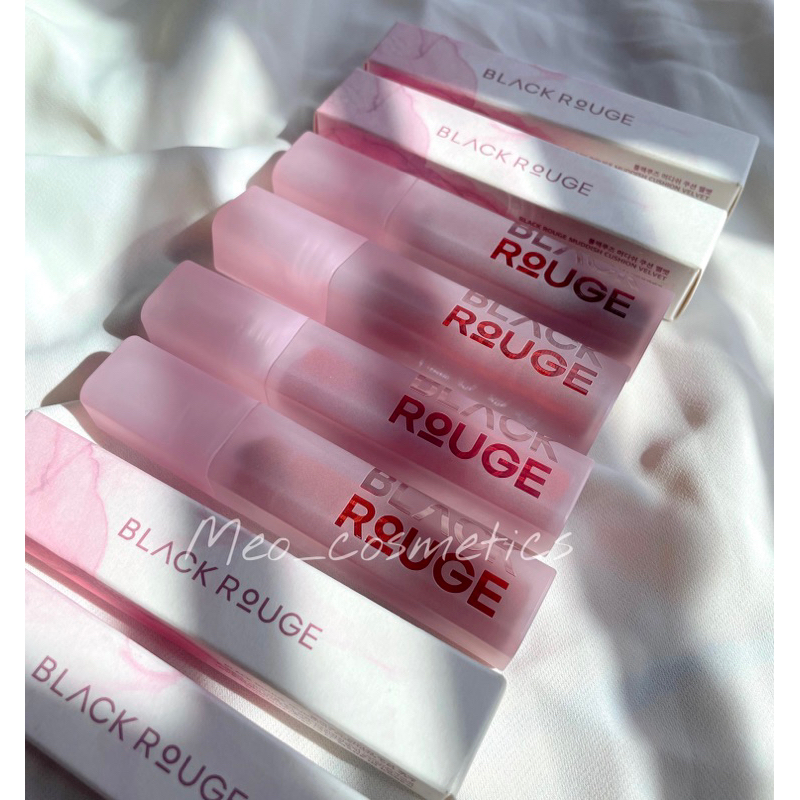 Son Kem Lỳ BLACK ROUGE Muddish Cushion Velvet bền màu nhung mịn