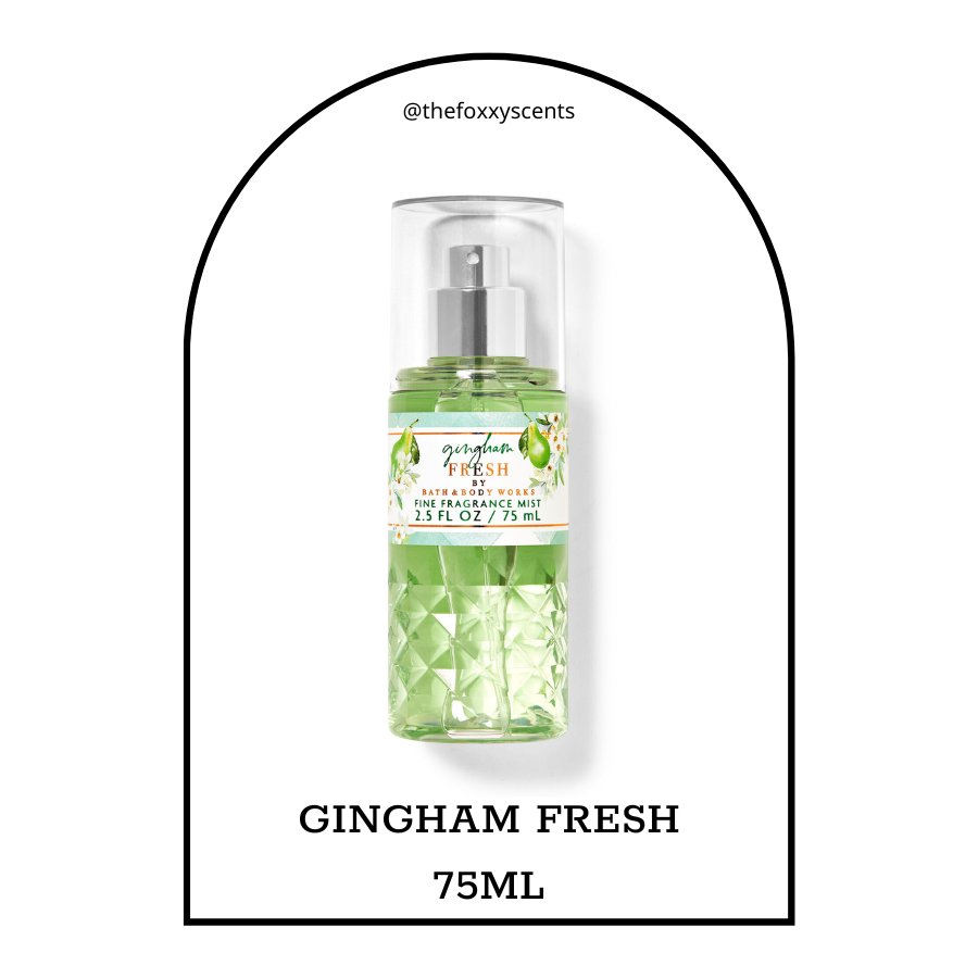 [75ML] GINGHAM FRESH XỊT THƠM TOÀN THÂN BATH AND BODY WORKS US ONLY