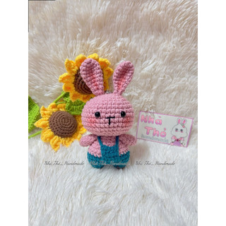 Móc khoá len thỏ mặc yếm Handmade 🐰🐰