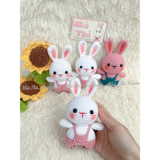 Móc khoá len thỏ mặc yếm Handmade 🐰🐰
