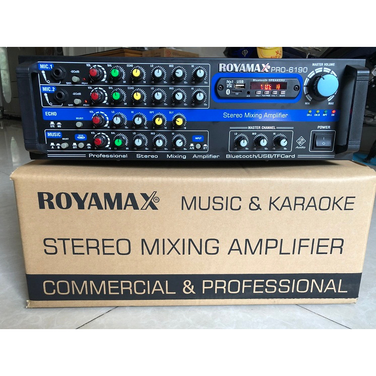 Amply Karaoke Hàng Chính Hãng Royamax MPX-6190 chạy 12 sò Bluetooth 5.0 Cs 800W