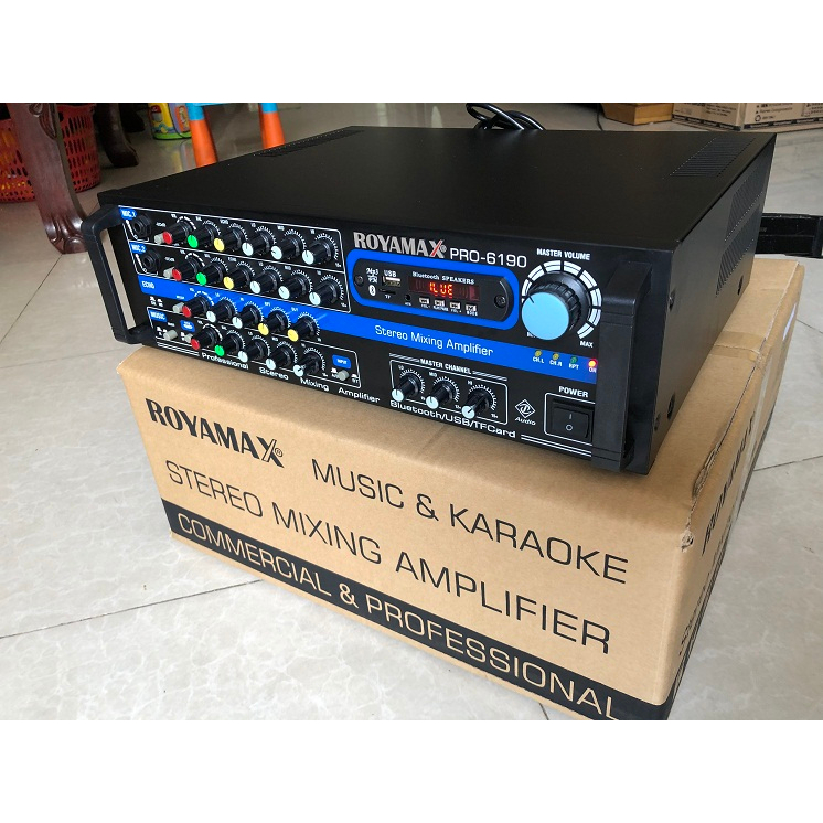 Amply Karaoke Hàng Chính Hãng Royamax MPX-6190 chạy 12 sò Bluetooth 5.0 Cs 800W