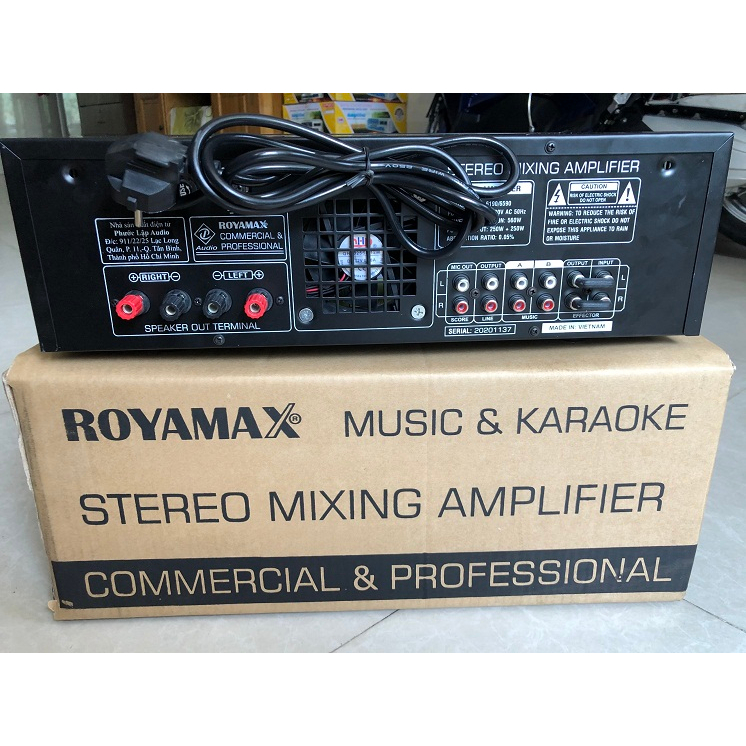 Amply Karaoke MPX-6190 Bluetooth 5.0 chạy 12 sò, cs 800W