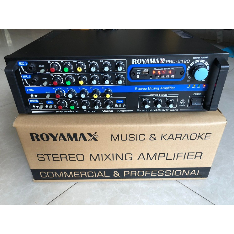 Amply Karaoke MPX-6190 Bluetooth 5.0 chạy 12 sò, cs 800W