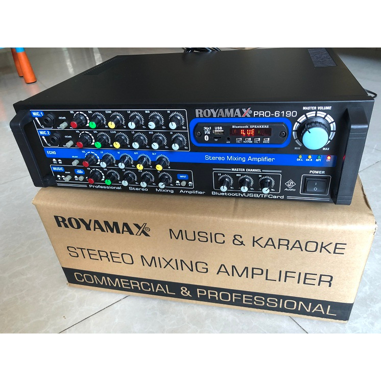 Amply Karaoke MPX-6190 Bluetooth 5.0 chạy 12 sò, cs 800W
