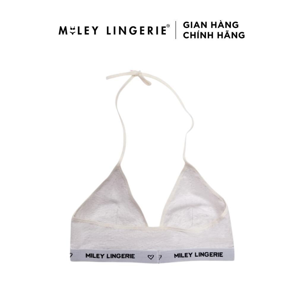  Áo Ngực Thể Thao Nữ Không Gọng Cổ Chữ V Melange Active Miley Lingerie Màu Trắng Kem BRM14012