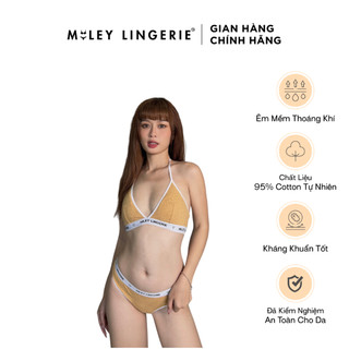 Bộ Áo Ngực Thể Thao Nữ Cổ V và Quần Lót Nữ Melange Active Miley Lingerie (Màu Ngẫu Nhiên)