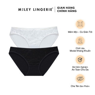 Bộ 2 Quần Lót Nữ Modal Phối Ren Bikini Comfort Miley Lingerie FCM0104-0204