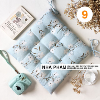 ĐỆM NGỒI BỆT HOA VĂN PATTERN HÌNH 09 (40,45,50CM)