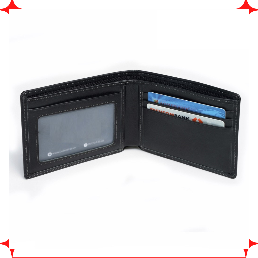 Ví Nam Da Bò Cao Cấp - Bóp Nam Tặng Kèm Hộp Dùng Làm Quà Tặng Racadoy - TRONBO