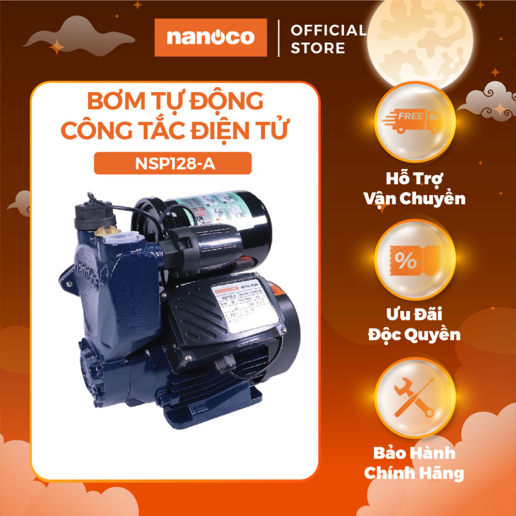 Máy bơm nước nóng tăng áp điện tử Nanoco model NSP128-A/ NSP200-A/ NSP300-A/ NSP400-A (Công suất 128W, 200W,300W, 400W)
