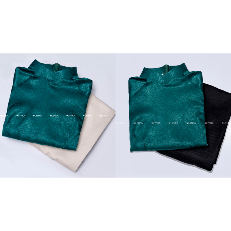 G02- Áo dài lụa tằm xanh dưa hấu/ Áo dài truyền thống/ aodailynka88