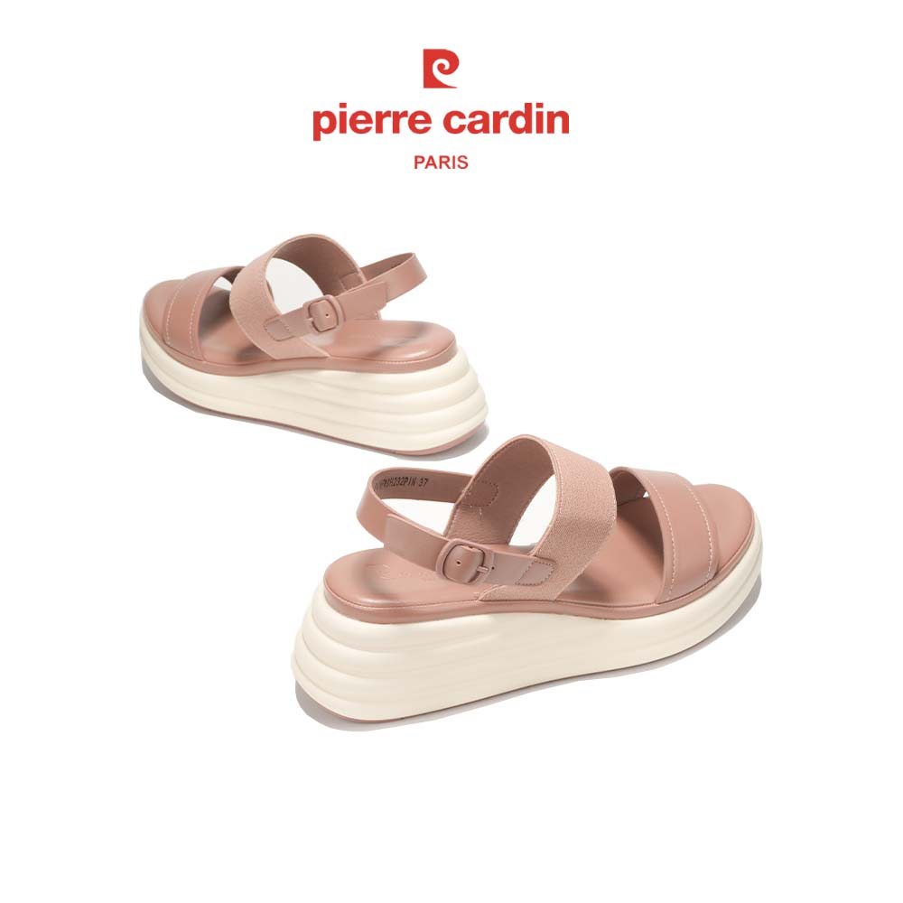Sandal nữ Pierre Cardin, chất liệu da cao cấp, quai hậu thời trang, đế cao 7cm - 232