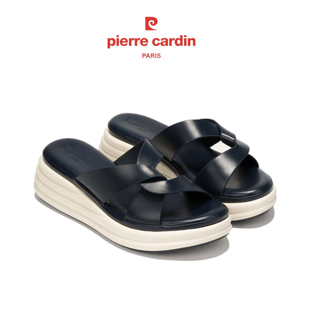 NEW] Sandal nữ cao cấp Pierre Cardin, thiết kế quai ngang, chất liệu mềm mại, đế cao 7cm 233