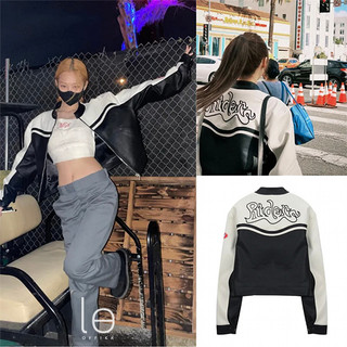 Áo bóng chày rider jennie blackpink