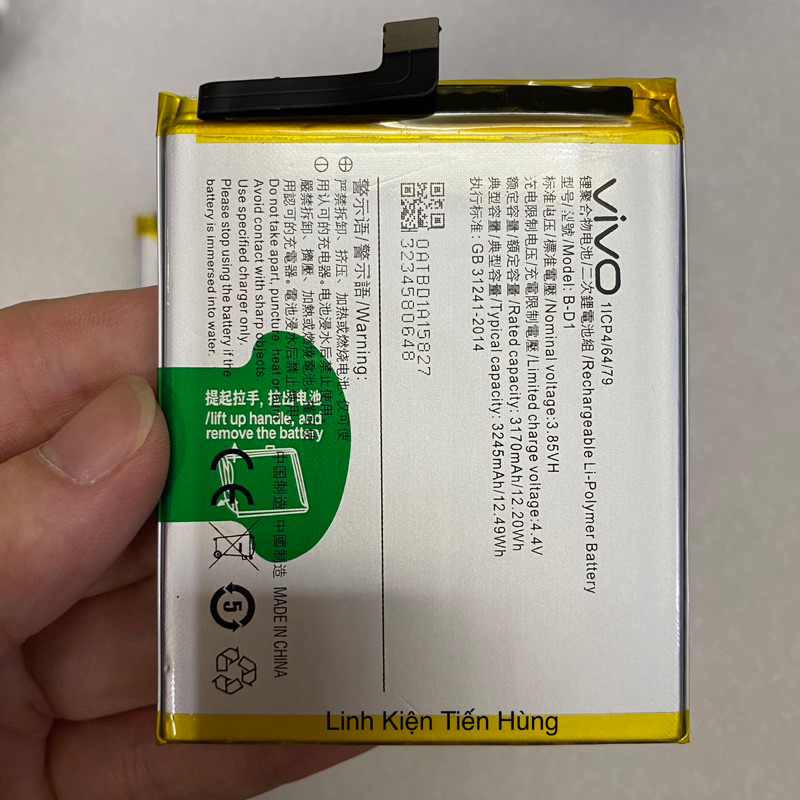 Pin Vivo X20 / 3170  3245mAH loại AA bao test lỗi 1 đổi 1
