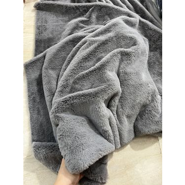Thảm Lông Chụp Ảnh Màu Xám Chân Trắng