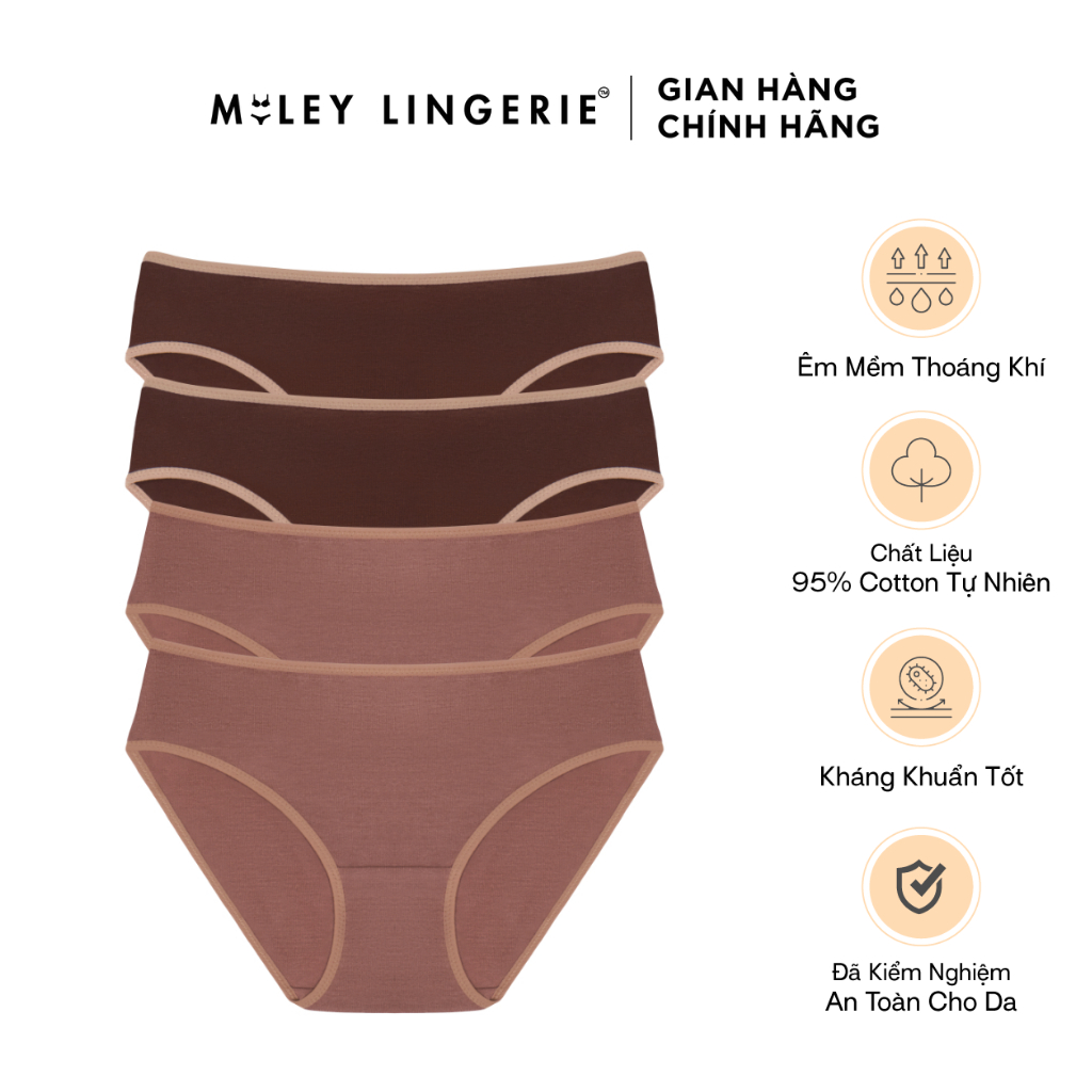 Combo 4 Quần Lót Nữ Cotton Flexi Miley Lingerie - Màu Ngẫu Nhiên