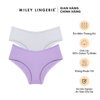 Set 2 Quần Lót Lưng Xéo Cotton Thiên Nhiên Kháng Khuẩn Being Me Miley Lingerie