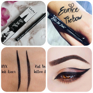 Kẻ mắt Nyx Felt Tip Eye Liner đen và nâu