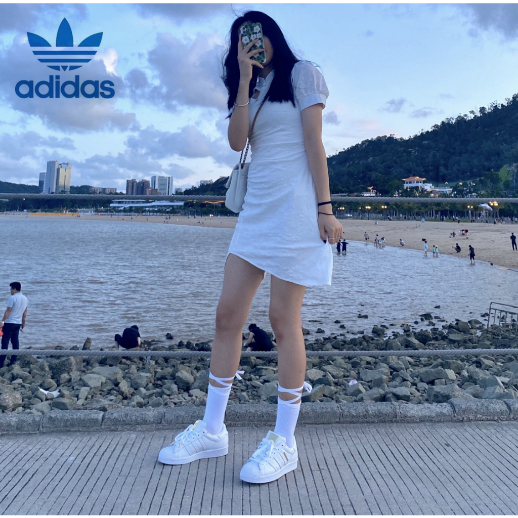 Adidas/Clover/SUPERSTAR/Đầu vỏ đôi/Giày thể thao/FW3713
