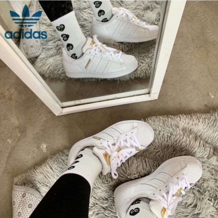Adidas/Clover/SUPERSTAR/Đầu vỏ đôi/Giày thể thao/FW3713