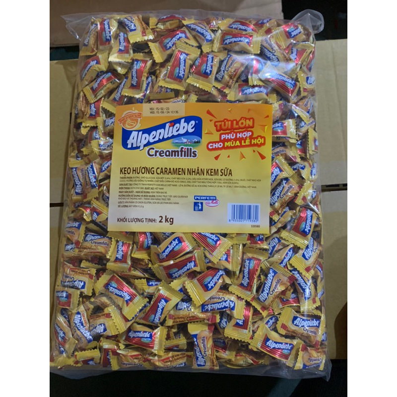 Kẹo Alpenlibe Nhân Kem 2kg -607 Viên