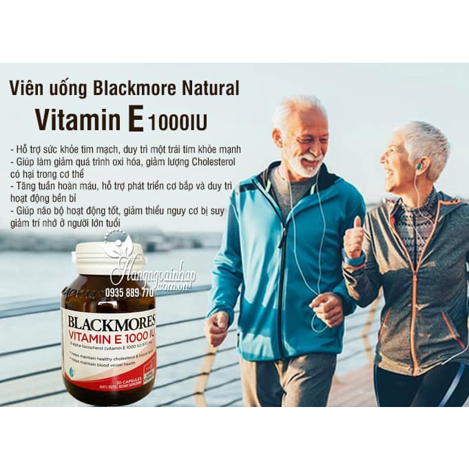 Viên uống Vitamin E 1000 IU Blackmores - Vitamin E 1000 IU 30 viên của Úc..