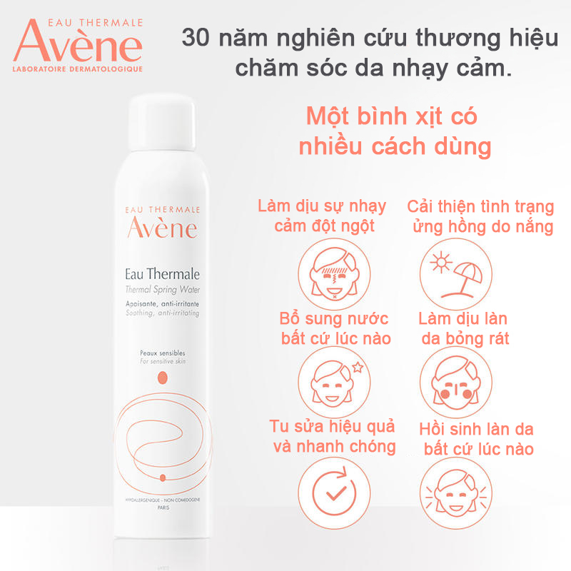 Nước xịt khoáng cấp ẩm và làm dịu da AVÈNE THERMAL SPRING WATER 300ml chính hãng | BigBuy360 - bigbuy360.vn