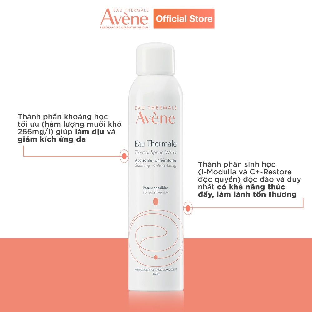 Nước xịt khoáng cấp ẩm và làm dịu da AVÈNE THERMAL SPRING WATER 300ml chính hãng | BigBuy360 - bigbuy360.vn