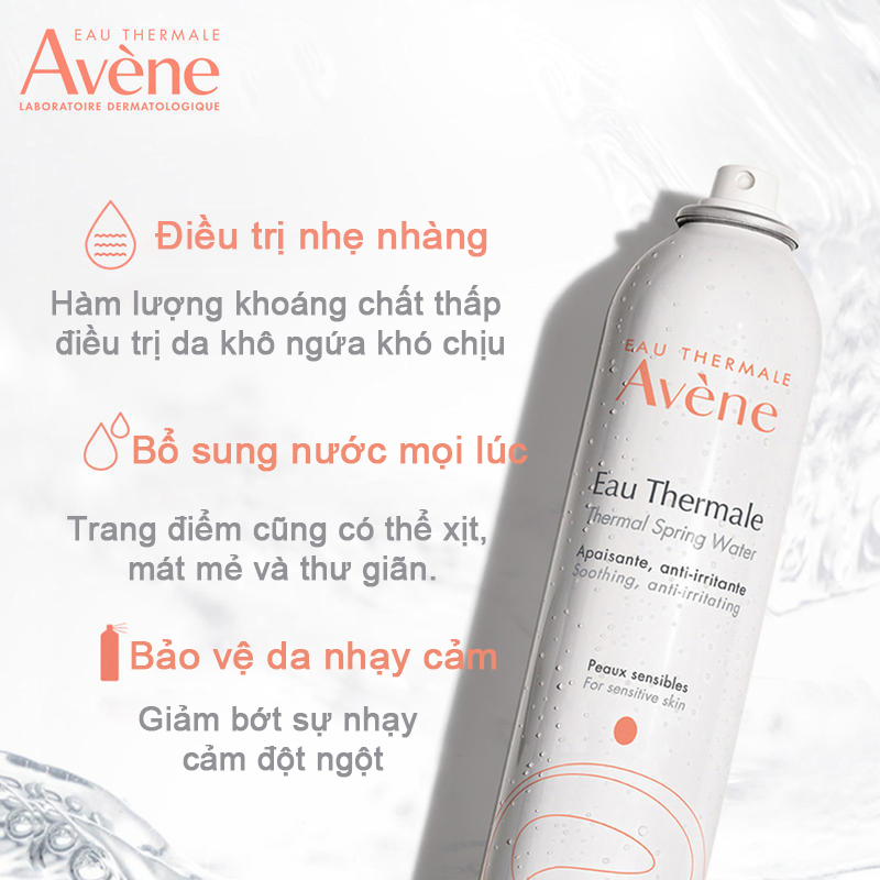 Nước xịt khoáng cấp ẩm và làm dịu da AVÈNE THERMAL SPRING WATER 300ml chính hãng | BigBuy360 - bigbuy360.vn