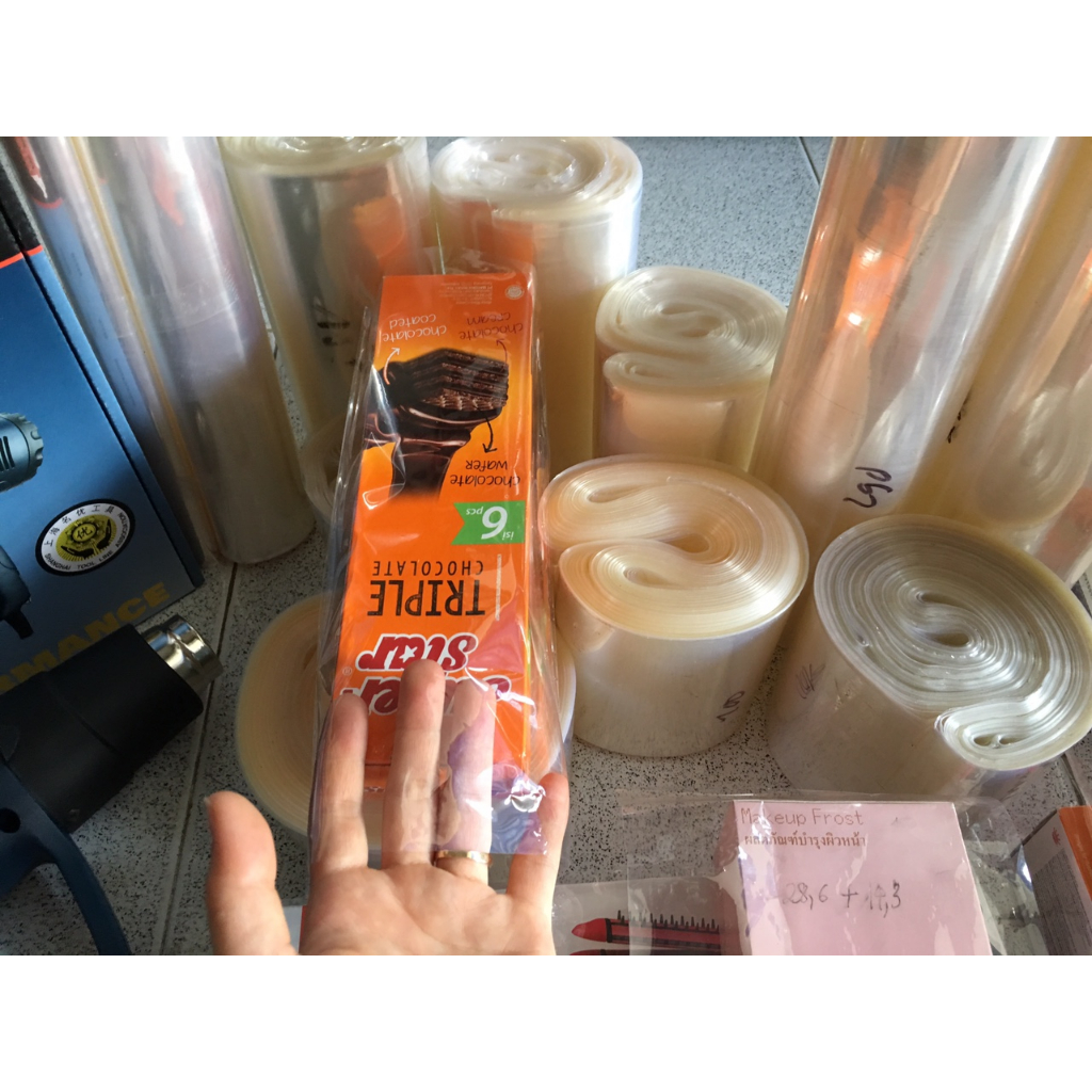 Màng Co Nhiệt Khò Hộp, Chai Lọ, Hũ- 1 kí, màng co dùng máy sấy