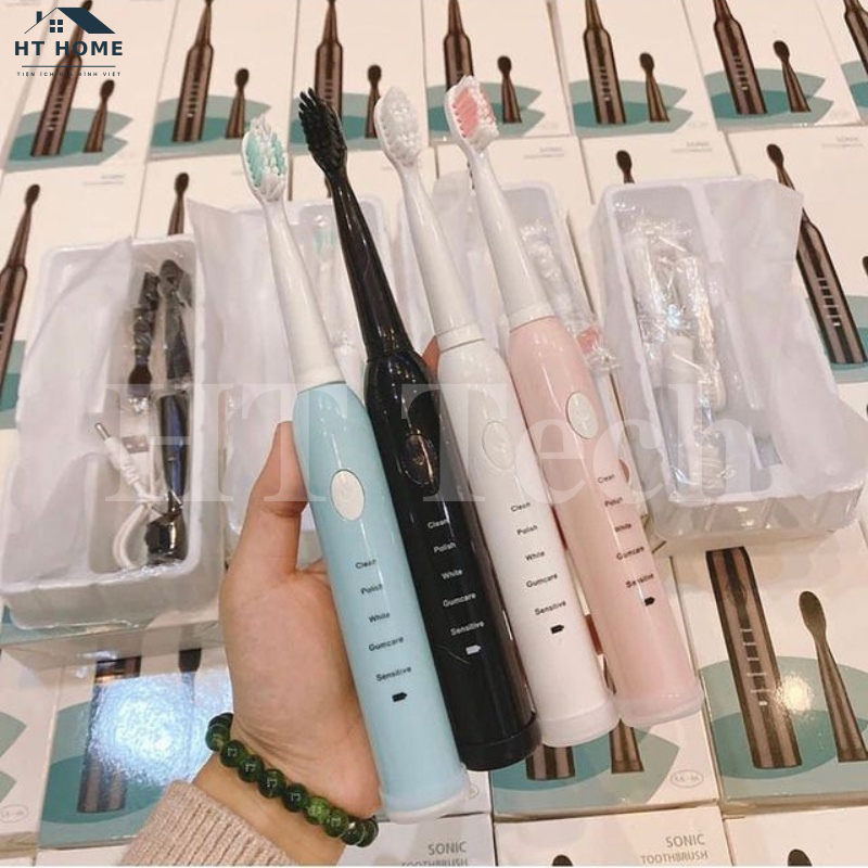 Máy Tăm Nước Oral Irrigator và Bàn Chải Điện 5 Chế Độ Combo Tăm Nước Cầm Tay Và Bàn Chải Đánh Răng Tự Động