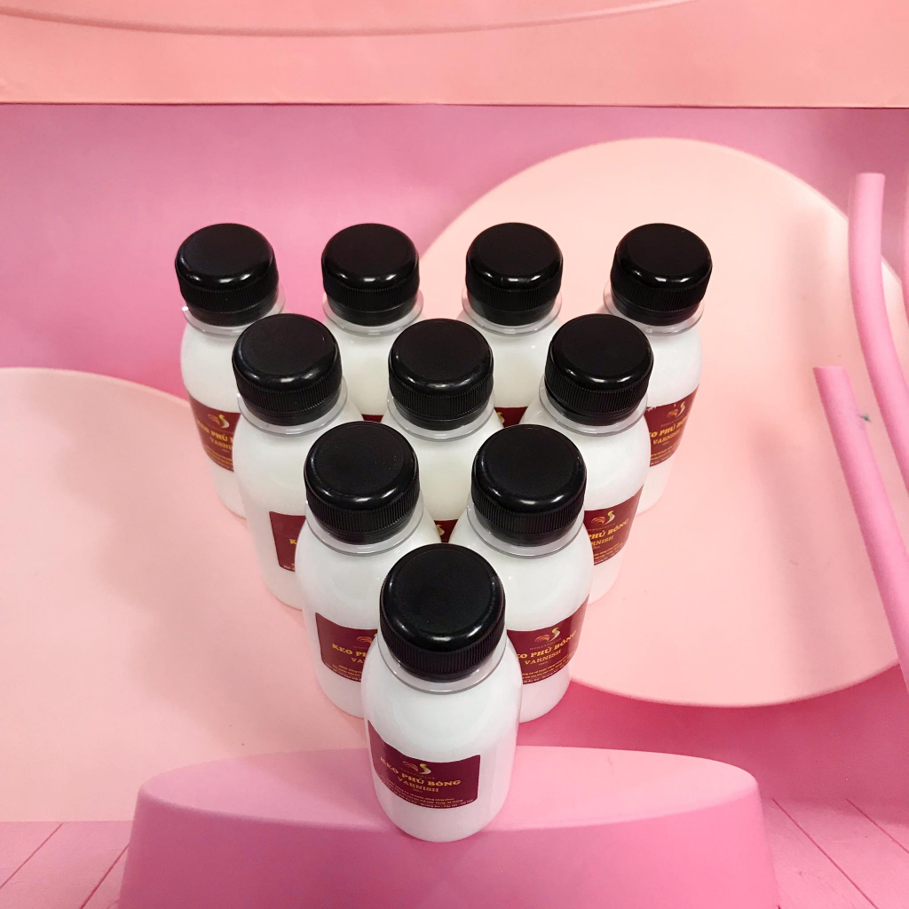 Keo phủ bóng gốc nước Varnish HUNGACOLOR chai 100ml bảo vệ và làm bóng màu acrylic, màu tô tượng thạch cao