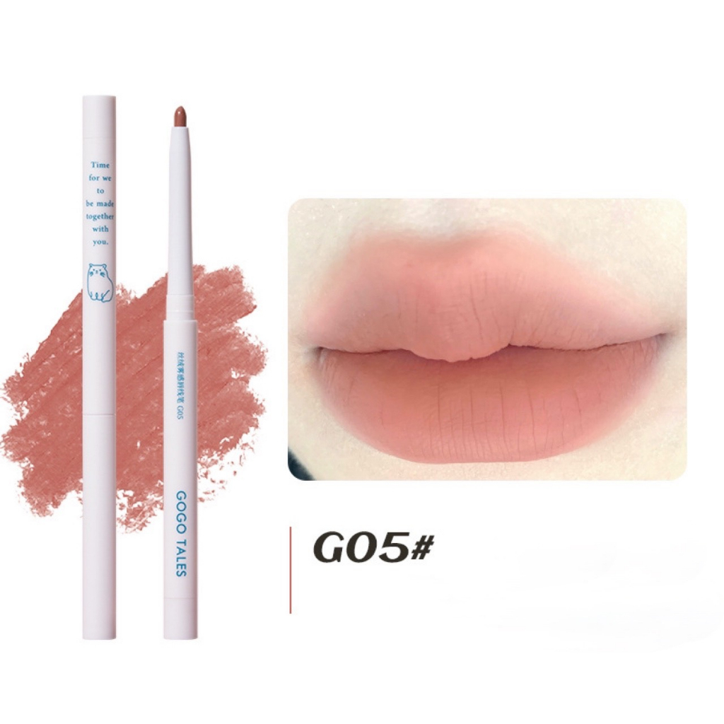 Bút Chì kẻ Viền môi GOGO TALES viền môi 3D hack môi Velvet Fog Lipliner GT531 GOGO152 Lâu Trôi
