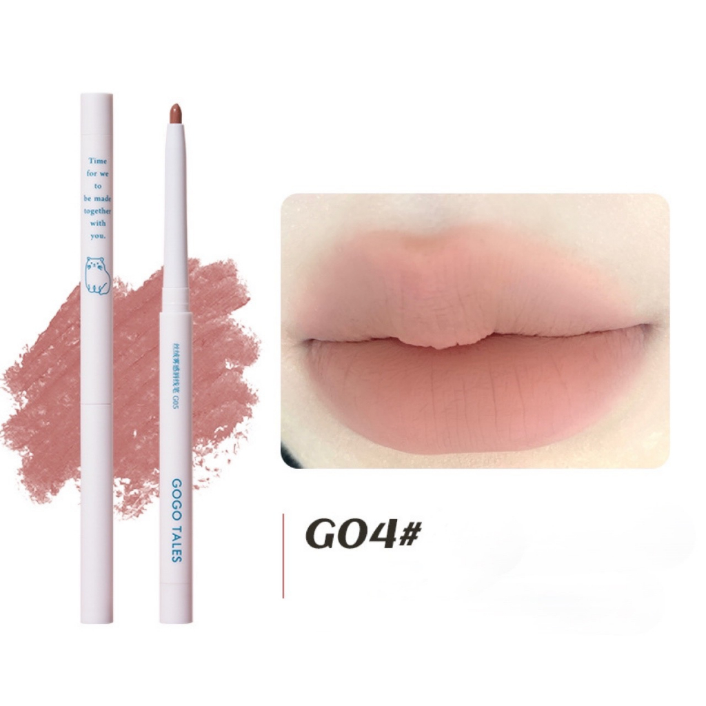 Bút Chì kẻ Viền môi GOGO TALES viền môi 3D hack môi Velvet Fog Lipliner GT531 GOGO152 Lâu Trôi