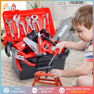 55 bộ dụng cụ trẻ em bộ dụng cụ sửa chữa mô phỏng bé dụng cụ khoan điện chơi sửa chữa cho bé trai