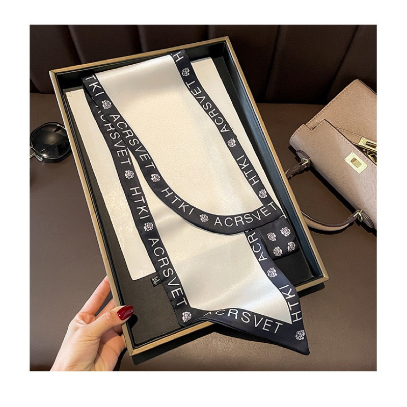 KHĂN LỤA DÀI THẮT NƠ size 14x75CM