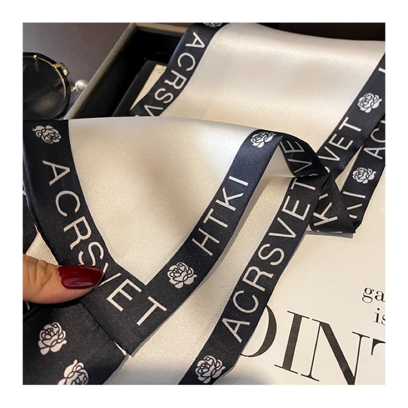 KHĂN LỤA DÀI THẮT NƠ size 14x75CM