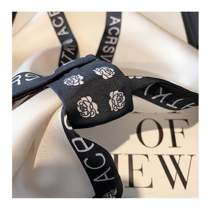 KHĂN LỤA DÀI THẮT NƠ size 14x75CM