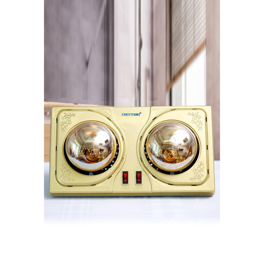 Đèn sưởi nhà tắm chefman CM – 662B 2 bóng, 3 bóng 825W, máy sưởi