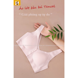 Áo Ngực mẹ bầu, bra áo lót cho con bú và sau sinh tencel không gọng nâng đỡ chống chảy sệ cho mẹ bầu mới Lily