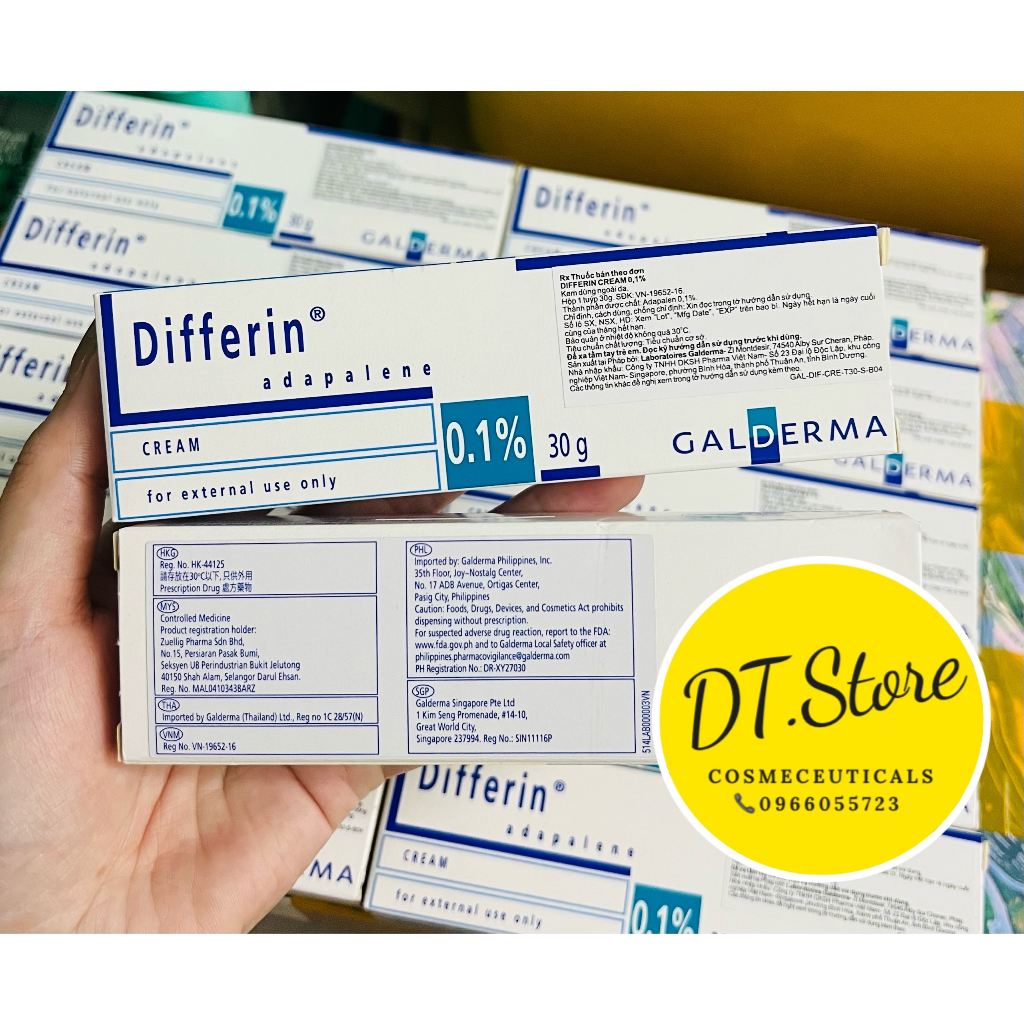 Diffe_Cream, Gel tuýp 30gr giảm mụn, chống lão hóa.