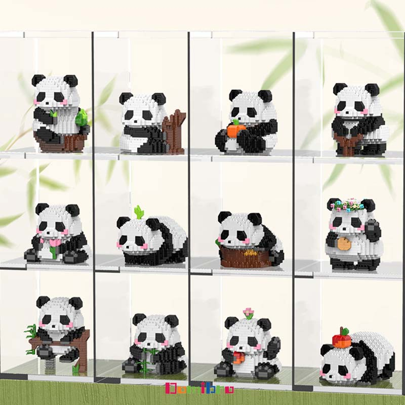 Bộ đồ chơi lắp ráp Mô Hình Gấu Trúc Dễ Thương , huahua Gấu Trúc đáng yêu