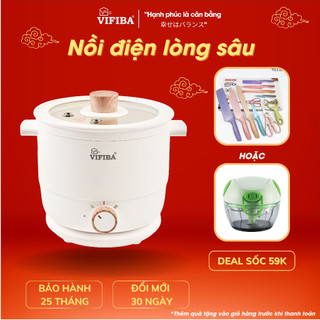 Nồi lẩu điện mini siêu tốc VIFIBA , công suất 600W, Module: AJL-A1506F, Dung tích: 1.5L