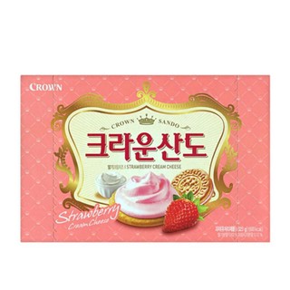 Crown) bánh quy sando hàn quốc vị dau tây 161g