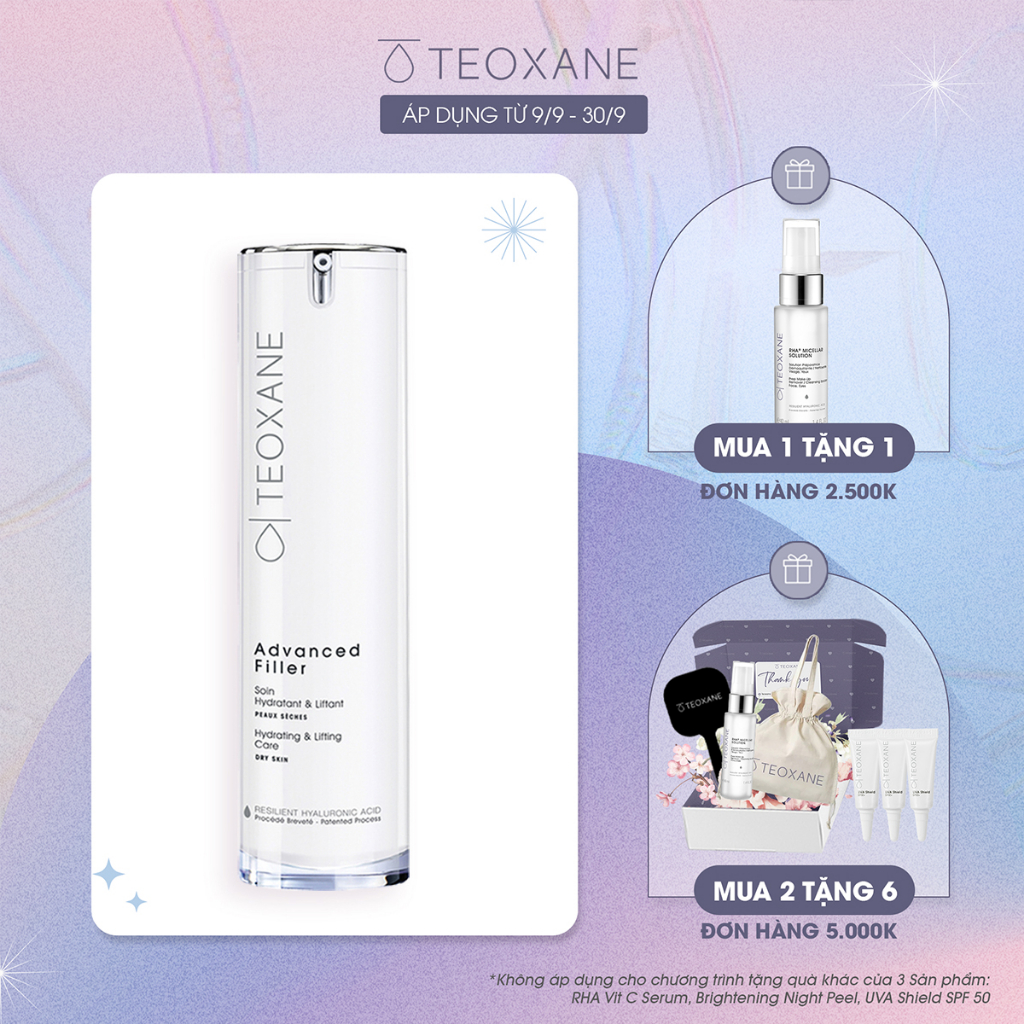 Kem dưỡng da chống nhăn ban ngày cho da khô Teoxane Advanced Filler Dry Skin 50ml